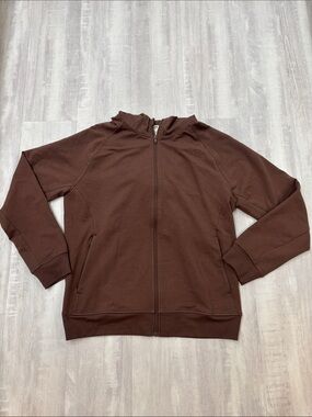 Member’s Mark Men's Zip-Up Hoodie Sweater in Chocolate Brown